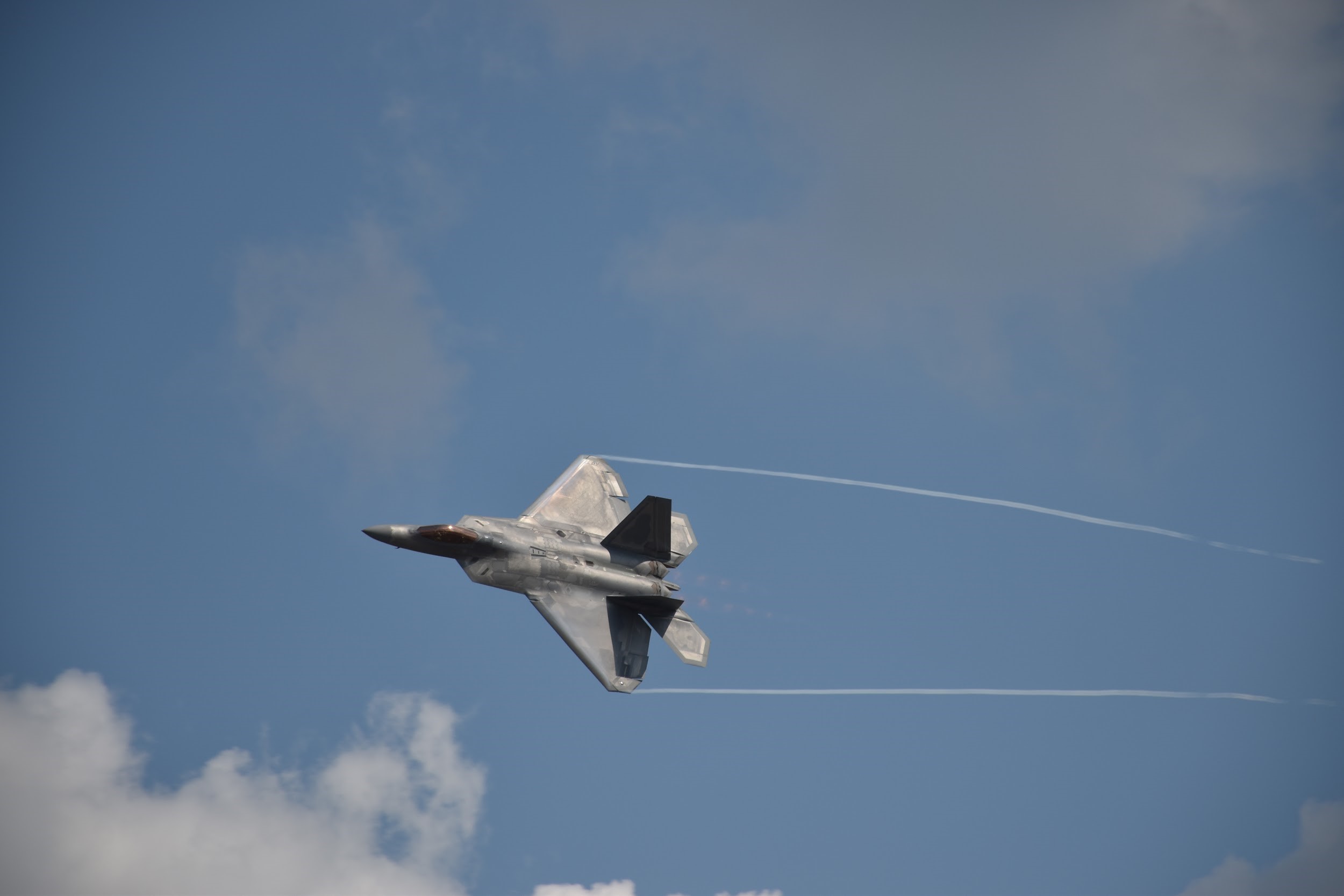 F-22 Flying at air show